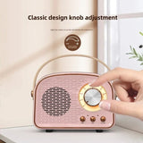 Retro Mini Bluetooth Speaker DW21 Classical Sound Stereo Subwoofer Portable Decoration Speakers Home Music Player