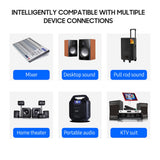 JAYETE C-01 UHF Professional Wired to Wireless Microphone Converter Micphone Transmitter & Receiver 571~598MHz 48V Phantom Power
