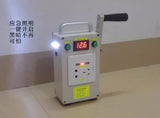 Portable crank 12v DC12V AC220V dual USB output 30W hand cranked power dynamo generator
