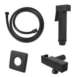 Bidet Spraye Set Copper Toilet Self Cleaning Shower Head Bathroom Accessories Handheld Black