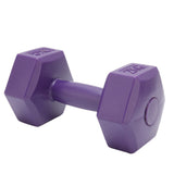 Fitness Dumbbell One Piece Filling Molding Dumbbell Hex Dumbbell Cement Inner Core PVC Outer Protective Cover for Gym for Home