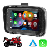 5 Inch Portable Motorcycle GPS Navigator Waterproof 1000nit Screen Display Support Wireless Carpaly Android Auto Dual Bluetooth