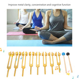 Sound Healing Tuning Fork Ergonomic Tuning Fork Aluminum Alloy 136.1Hz 126.22Hz for Home