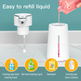 400ml Automatic Foam Soap Dispenser - Bathroom Smart Washing Hand Machine with USB Charging. Mounted Infrared Sensor.