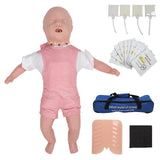 Infant Training Cardiopulmonary Resuscitation Manikin Face Cover Detailed for Learning