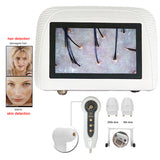 NEW 50X/200X HD Digital Microscope Hair Follicle Detector Scalp Diagnostic Machine 5 Inch Rechargeable LCD Skin Analysis Scanner