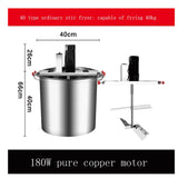 Automatic Hot Pot Bottom Stir-Frying hine Commercial Wok Mixer Bean Sauce Chili Oil Stir Fry Boig Pan
