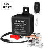 Relay 12V Battery Disconnect Cut Off Isolator Anti-Theft with Remote Control Switch Fobs