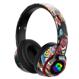 Bluetooth 5.1 Wireless Game Headphone For Cell Phone with mic RGB Light Gaming headset For Kids PC PS4 Gamer Support TF Card