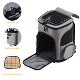 Pet Carrier Backpack - For Large and Small Cats, Dogs, and Puppies with Safety Features and Cushioned Back