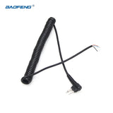 DIY 4-Wire Microphone Cable 2pins M-Plug for Motorola EP450 CP040 CP140 CP200 GP300 GP3188 GP68 GP88 Hytera Etc Wakie Talkie