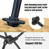 WESTTUNE Portable Folding Camping with Headrest Lightweight Tourist Chairs Aluminum Alloy Fishing Chair Outdoor Furniture