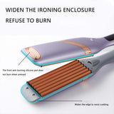 Professional Curling Iron Corrugation Waver Curler Tongs Big Wave Volumizing Hair Crimper Iron Styler Tools