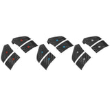 Steering Wheel Button Decor Wearproof Carbon Fiber Steering Wheel Switch Button Trim Stylish Easy Installation for Cars