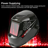 Solar Charging Automatic Dimming Mask Large View True Color Welding 130℃ Resistant Auto Darkening Facemask