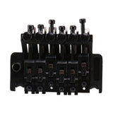 Electric Guitar Double Tremolo Bridge Assembly System for Lic Parts Replacement 1 Set (Black)