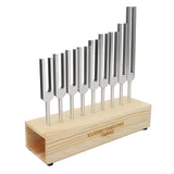 Tones Tuner Fork Tool Beech Wood Yoga Tuning Device Energy Balance Improving Cognition Portable for Relaxation