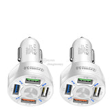 USB 4 Ports Fast Charging Car Adapter For Xiaomi Huawei Quick Charge Charger Cell Phone Chargers with retail box