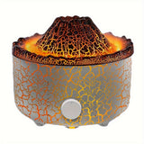 1 Pc Volcano Jellyfish Air Humidifiers Flame Night Light  Cool Mist Air Purifier For Home Bedroom Winter Home Decor Room Decor