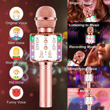 Karaoke Microphone for Kids Singing,5 in 1 Wireless Bluetooth Portable Handheld Mic Speaker hine Player Recorder Home Gifts