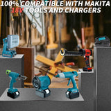 for 18V 6000mAh Rechargeable Li-ion with LED Light BL1840 BL1850 BL1830 BL1860B LXT400 Power Tool Battery
