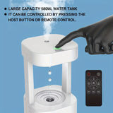 1pc, 19.61oz Anti-gravity Water Drop Humidifier, 2 Mode 4H Power Off Protection Suspended Water Drop Ultrasonic Cold Fogger Machine Holiday Cool Gift,  Home Decor Room Decor Back To School Supplies Winter Essential