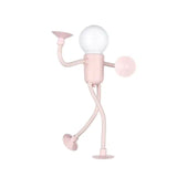 Changeable Shape Funny Sportsman Night Light Button Battery Desk Versatile Mini Lamp Creative Ornament Vacuum Adsorption