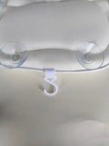 Washable with Suction Cups Soak Spa Non-Slip Shell Bath Pillow for Head and Neck Support