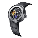 PINTIME Fashion Men Watch Top Brand Men Mechanical Watches Automatic Skeleton Watch Men Moon Pharse Wristwatch Relogio Masculino