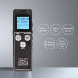 T63 Digital Voice Recorder 8+32G Activated Record Playback MP3 Music Player w/ Mic Speaker 1536KBPS High Recording USB Charging