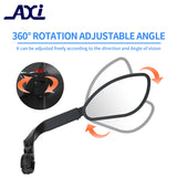 Bicycle Rear View Mirror Bike Cycg Clear Wide Range Back Sight Rearview Reflector Adjustable length adjustable mirror