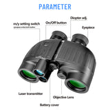 LRB20 Rangefinder Binoculars Laser Distance Meter Paul Porro Prism Telescope 8x40 1000yard IP65 OLED Display for Camping Hunting