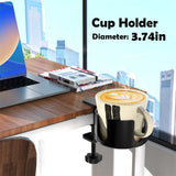 Spill-Proof 2 In 1 Gaming Headphone Holder Headset Hook Hanger Mount Under Desk Cup Mug Rack Clamp Dropshipping