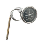 Pizza Stove 304 Stainless Steel Thermometer Pointer Type Temperature Display Metal Plate Thermometer High Temperature Resistance