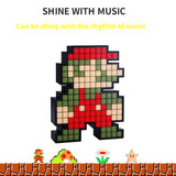 Creative 80s Super Mario Brothers Pixel People Pickup Rhythm Atmosphere Night Light Esports Room Decoration
