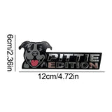 3D Dogs Stylish Emblems And Badges Acrylic Funny Automotive Badge Sticker For Car Dog Lover