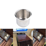 Top-24Pcs Universal Marine Boat 68X55mm Stainless Steel Drop In Drink Cup Holder For Poker Table Couch