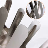 Stainless steel paper coffee shop, bar counter storage rack, milk tea cup rack