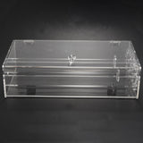 Acrylic 24 Hooks Rotation Necklace Stand Pendant Organizer Holder Dust-Proof Jewelry Display Box