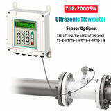 TUF-2000SW Ultrasonic TS-2/TM-1/TL-1 Sensor Liquid w Meter Wall-Mounted 4-20mA ModBus RS-485 Protocol wmeter