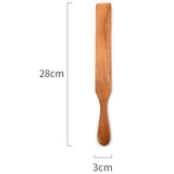5 Pcs Wooden Spurtles Set,Natural Teak Utensils Set, Kitchen Tools Nonstick Cooking Set For Stirring,Serving