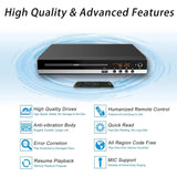 High Quality High-defination 1080P Home Box for TV All Region Free DVD CD-Discs Player AV-Output Built-in MIC-port