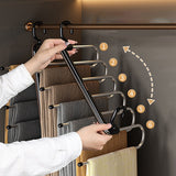 Pants Rack Stainless Steel Clothes Hanger Closet Organizer Space Saving Closet Organizer