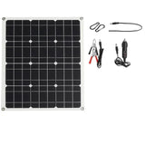 100W 18V Monocrystalline Silicone Cell Solar Panel Kit with Controller - Power Bank for Phone, Car, Yacht.