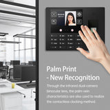 Attendance Face Time Clock Support Fingerprint Password Palm Print Facial Fast Recognition for Employees Access