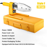 Pipe Welding Machine 600/800/1000/1200W 20-110mm Pipe Soldering Iron Plastic Welding Tool PP/PPR/PB/PE Tube Heating Hot Melt Tool