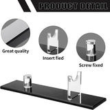 2Pcs Display Stand Acrylic Case Desktop Display, Single Knife Holder for Home Decor (Clear Base)