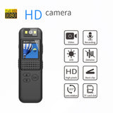 Full HD 1080P Mounted Camera Small Portable Night Vision Police Body Cam Support TF Card Mini 2024 Gift