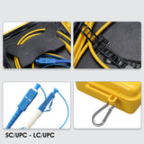 SC-LC UPC Single Mode 9/125um 1310/1550nm 500M OTDR Launch Cable Box, Fiber Ring otdr launch cable