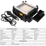Gordak-3-in-1 Welding Tools BGA Hot Air Gun Infrared IR Soldering Iron Pre-heater Preheating Station 863 220V
